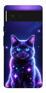 Чехол Galaxy purple cat для Google Pixel 6
