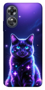 Чехол Galaxy purple cat для Oppo A17