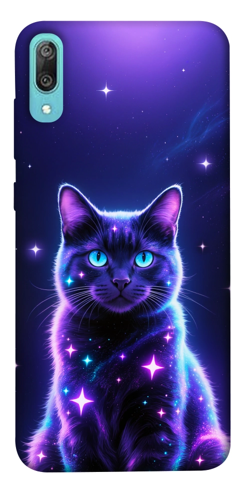 Чехол Galaxy purple cat для Huawei Y6 Pro (2019)