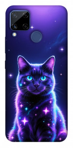 Чехол Galaxy purple cat для Realme C15