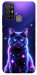 Чехол Galaxy purple cat для ZTE Blade A52