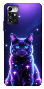 Чехол Galaxy purple cat для ZTE Blade A72