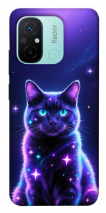 Чехол Galaxy purple cat для Xiaomi Redmi 12C