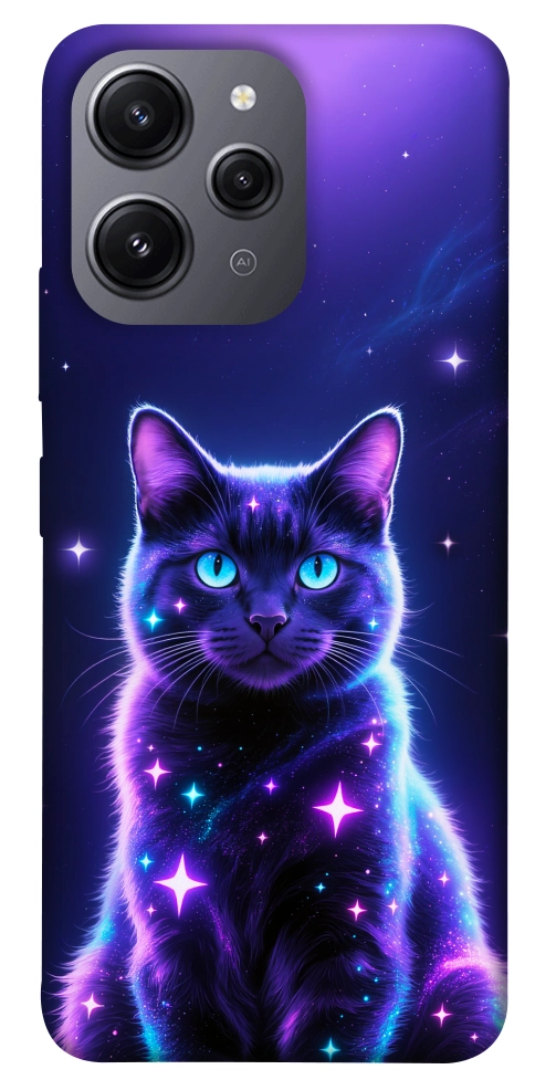 Чехол Galaxy purple cat для Xiaomi Redmi 12