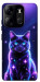Чехол Galaxy purple cat для Tecno Spark Go 2023