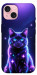 Чехол Galaxy purple cat для iPhone 15