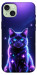 Чехол Galaxy purple cat для iPhone 15 Plus