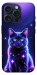 Чехол Galaxy purple cat для iPhone 15 Pro