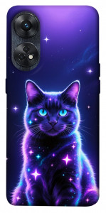 Чохол Galaxy purple cat для Oppo Reno 8 T 4G