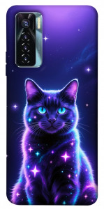 Чохол Galaxy purple cat для TECNO Camon 17 Pro