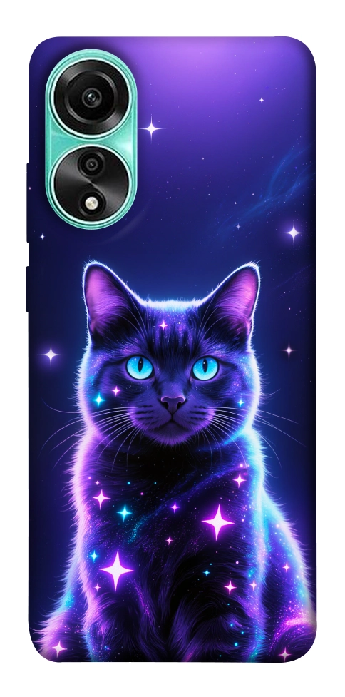 Чехол Galaxy purple cat для Oppo A78 4G