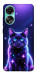 Чехол Galaxy purple cat для Oppo A78 4G