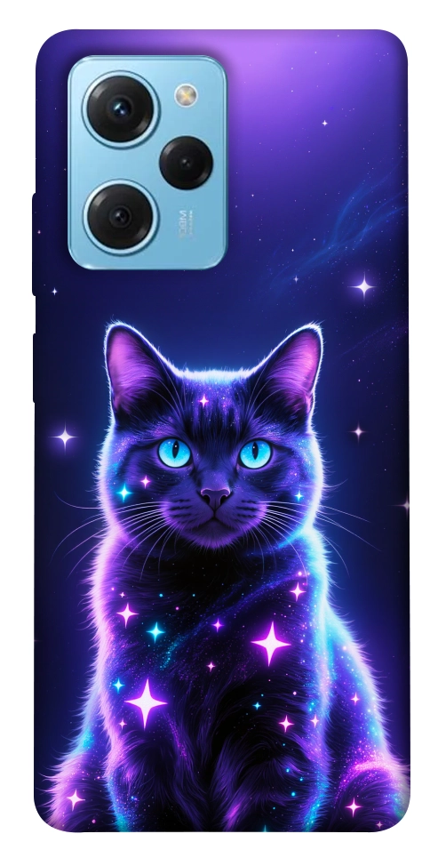 Чехол Galaxy purple cat для Xiaomi Poco X5 Pro 5G