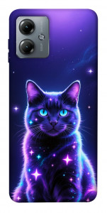 Чехол Galaxy purple cat для Motorola Moto G14