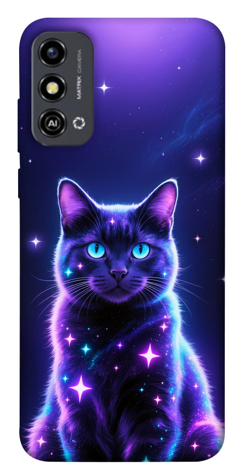 Чехол Galaxy purple cat для ZTE Blade A53