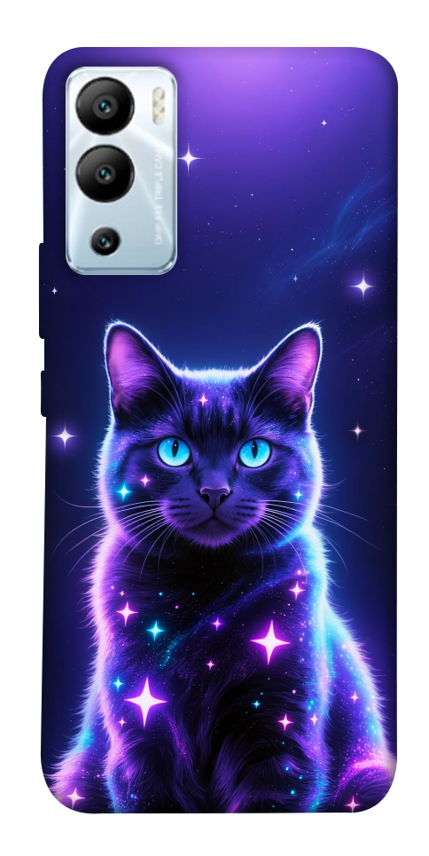 Чехол Galaxy purple cat для Infinix Hot 12i