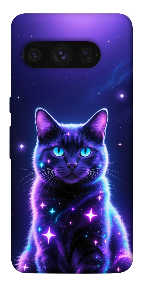 Чехол Galaxy purple cat для Google Pixel 8 Pro