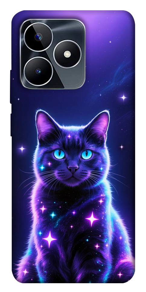 Чехол Galaxy purple cat для Realme C53
