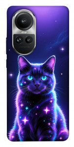 Чехол Galaxy purple cat для Oppo Reno10