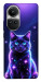 Чехол Galaxy purple cat для Oppo Reno 10