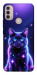 Чехол Galaxy purple cat для Motorola Moto E30