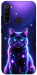 Чохол Galaxy purple cat для Xiaomi Redmi Note 8 2021
