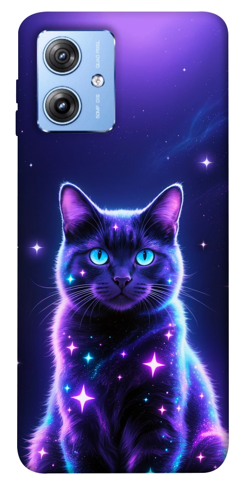 Чехол Galaxy purple cat для Motorola Moto G84