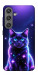 Чехол Galaxy purple cat для Galaxy S24+