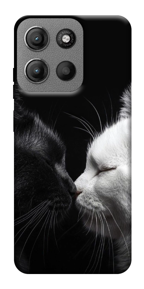 Чехол Black and white cats для Motorola Moto G15 4G