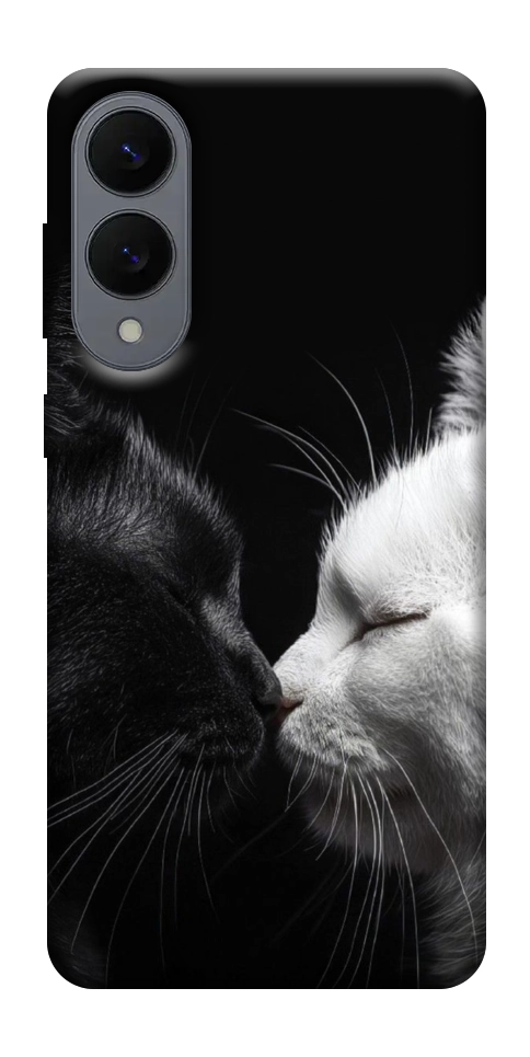 Чохол Black and white cats для Galaxy S25 Edge