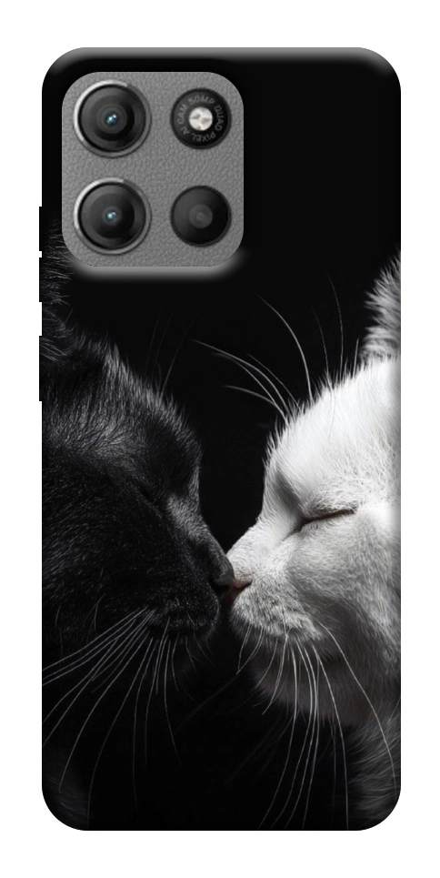 Чехол Black and white cats для Motorola Moto G15 Power