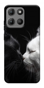 Чехол Black and white cats для Motorola Moto G15 Power