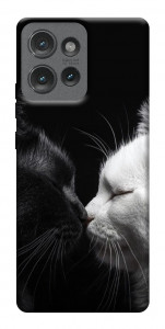 Чохол Black and white cats для Motorola Edge 50