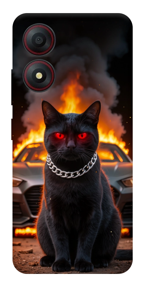 Чохол Black trouble для ZTE Blade A34 4G
