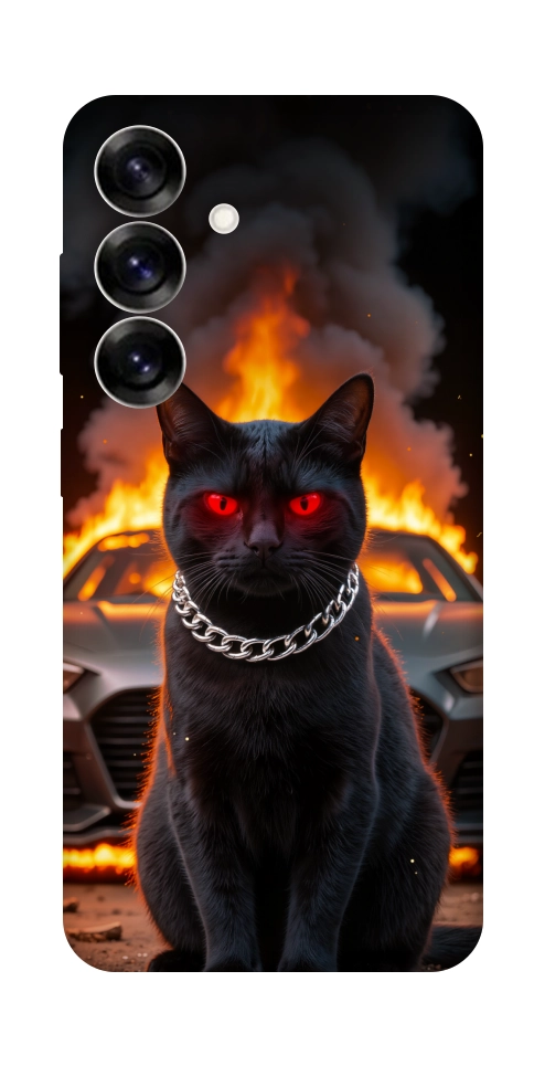 Чехол Black trouble для Galaxy S25+