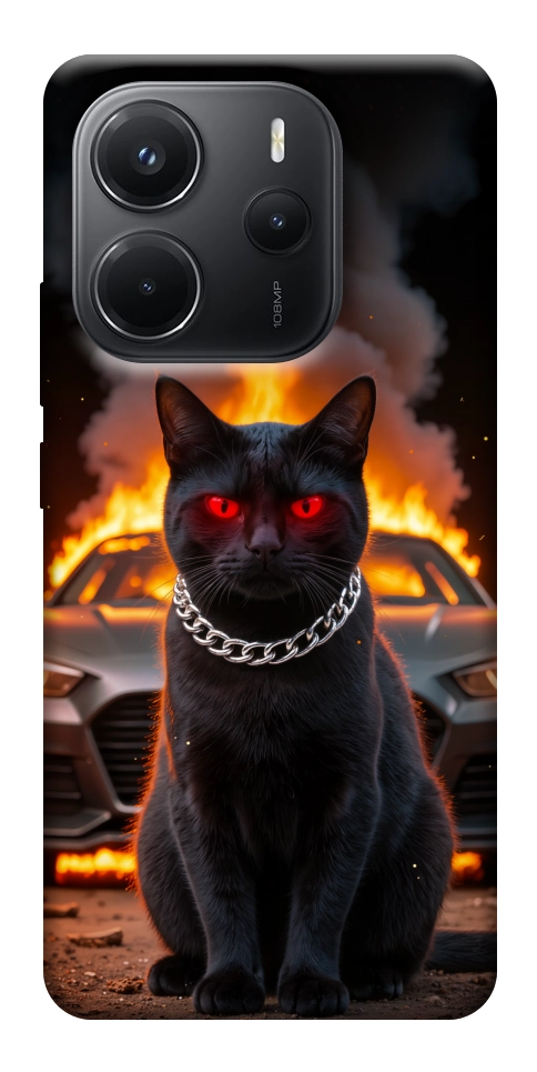 Чехол Black trouble для Xiaomi Redmi Note 14 4G (Int. version)