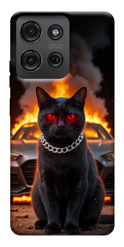 Чехол Black trouble для Motorola Moto G75 5G