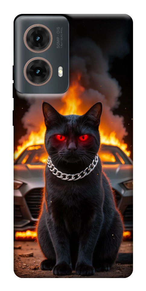 Чохол Black trouble для Motorola Moto G85