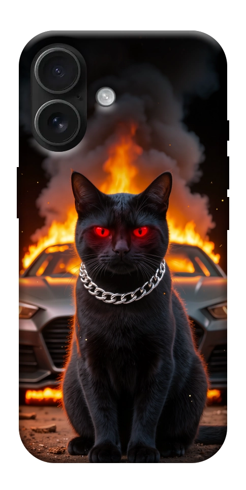 Чехол Black trouble для iPhone 17