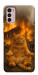 Чехол Burning cat для Motorola Moto G42