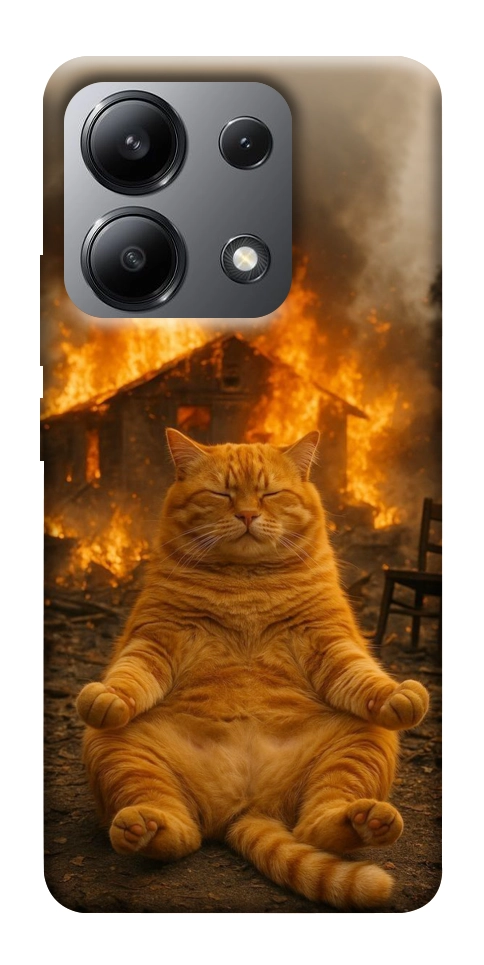 Чехол Burning cat для Xiaomi Redmi Note 13 4G