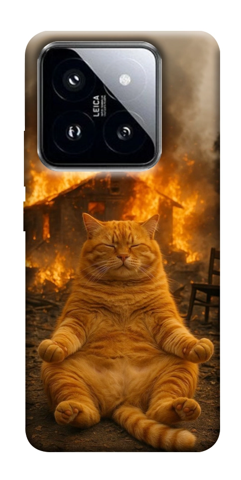 Чехол Burning cat для Xiaomi 14 Pro