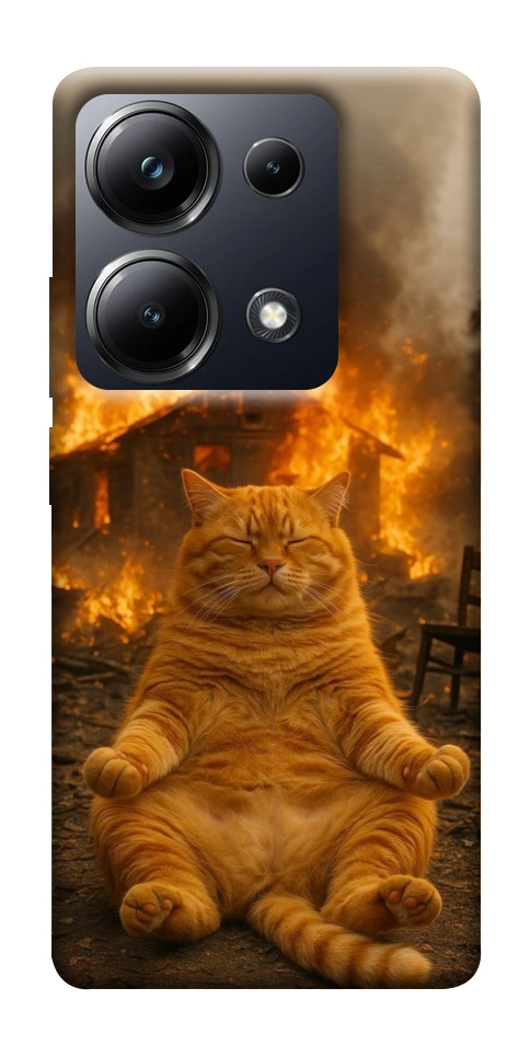 Чехол Burning cat для Xiaomi Poco M6