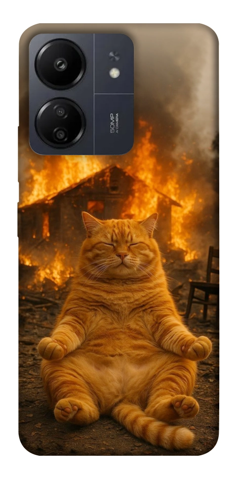 Чохол Burning cat для Xiaomi Poco C65