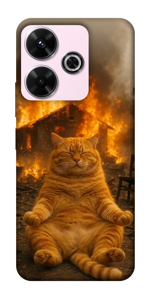 Чехол Burning cat для Xiaomi Redmi 13 4G