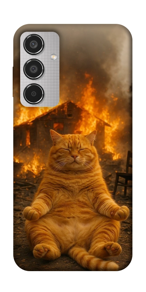 Чохол Burning cat для Galaxy M35 5G