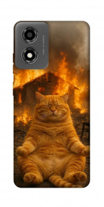 Чехол Burning cat для Motorola Moto E14
