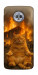 Чехол Burning cat для Motorola Moto G6 Plus