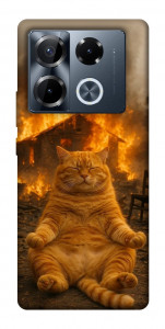 Чохол Burning cat для Infinix Note 40 Pro 4G