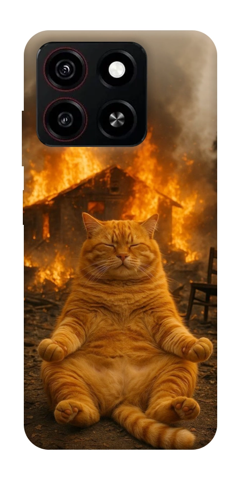 Чехол Burning cat для ZTE Blade A35 4G